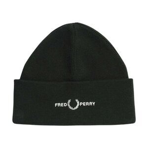 Fred Perry Unisex Adult Graphic Logo Beanie / Dark Green